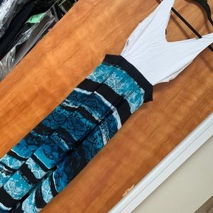 Bebe maxi dress cutout sides